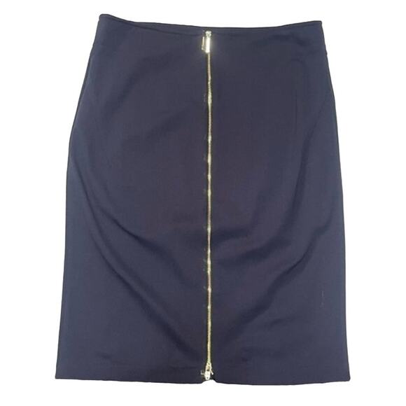 Carmen Marc Valvo Pencil Skirt Navy Size 10 - Picture 2 of 4
